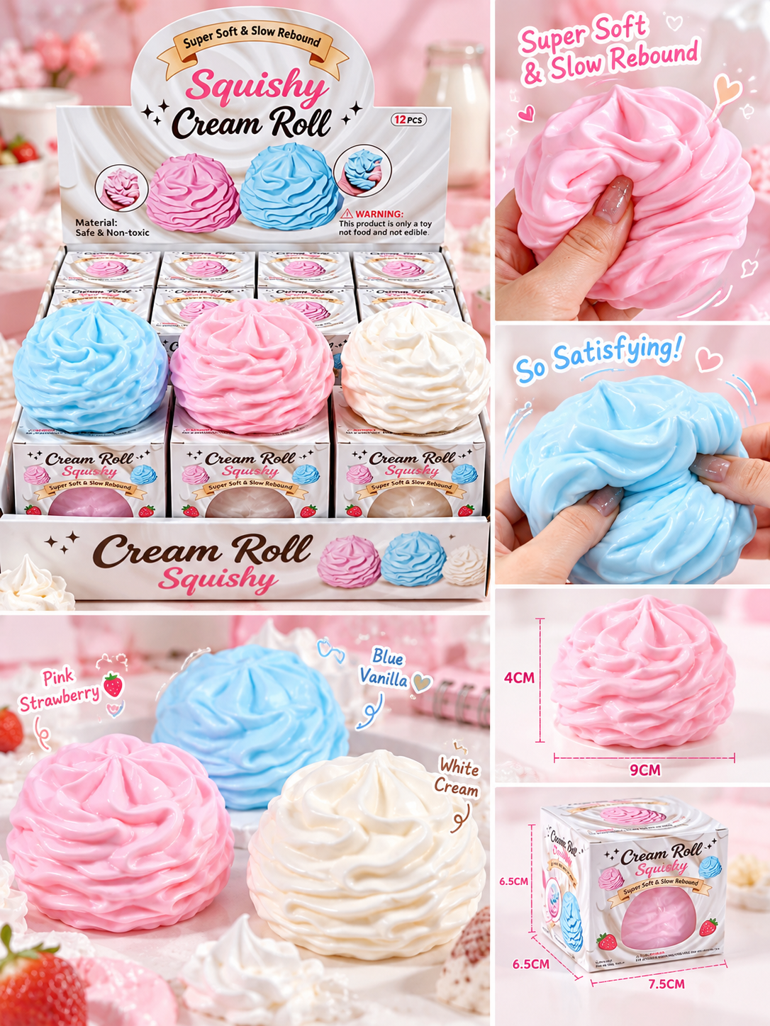 Whipped Cream Squishy Toy