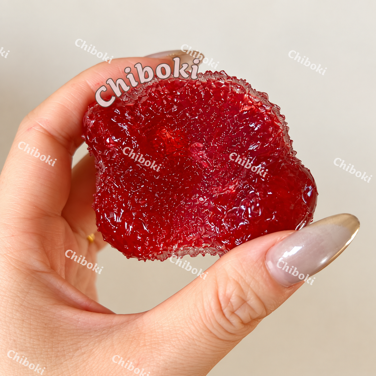 Authentic CHIBOKI Handmade Yangmei Slushy Squishy Ball – Original Crystal Ice ASMR Texture