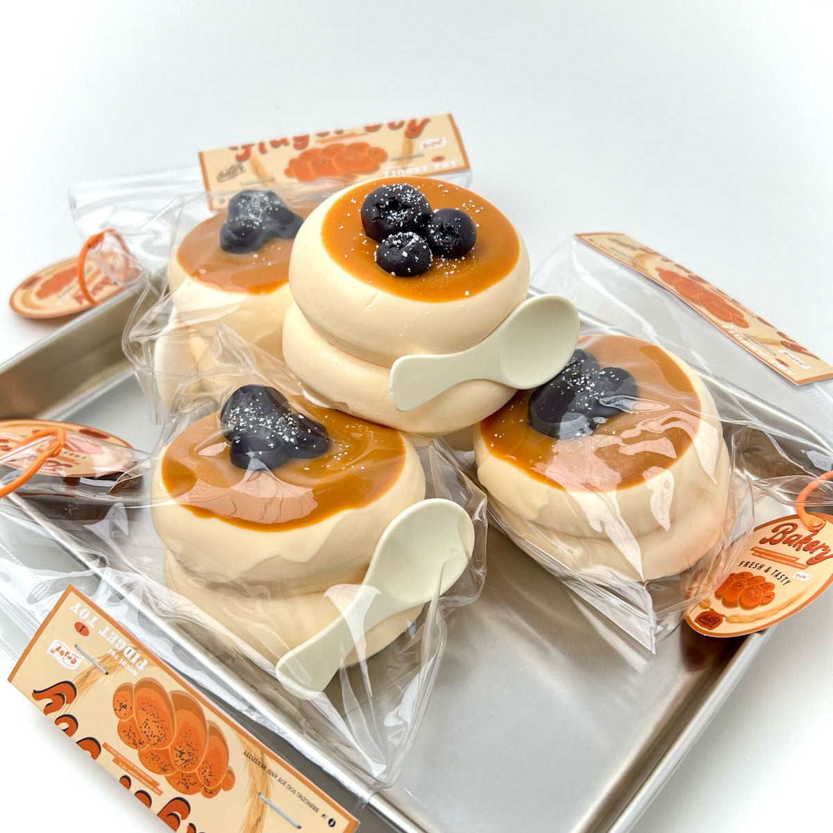 200g Blueberry Pancake Squishy β Soft Chunky Dessert Sensory Toy