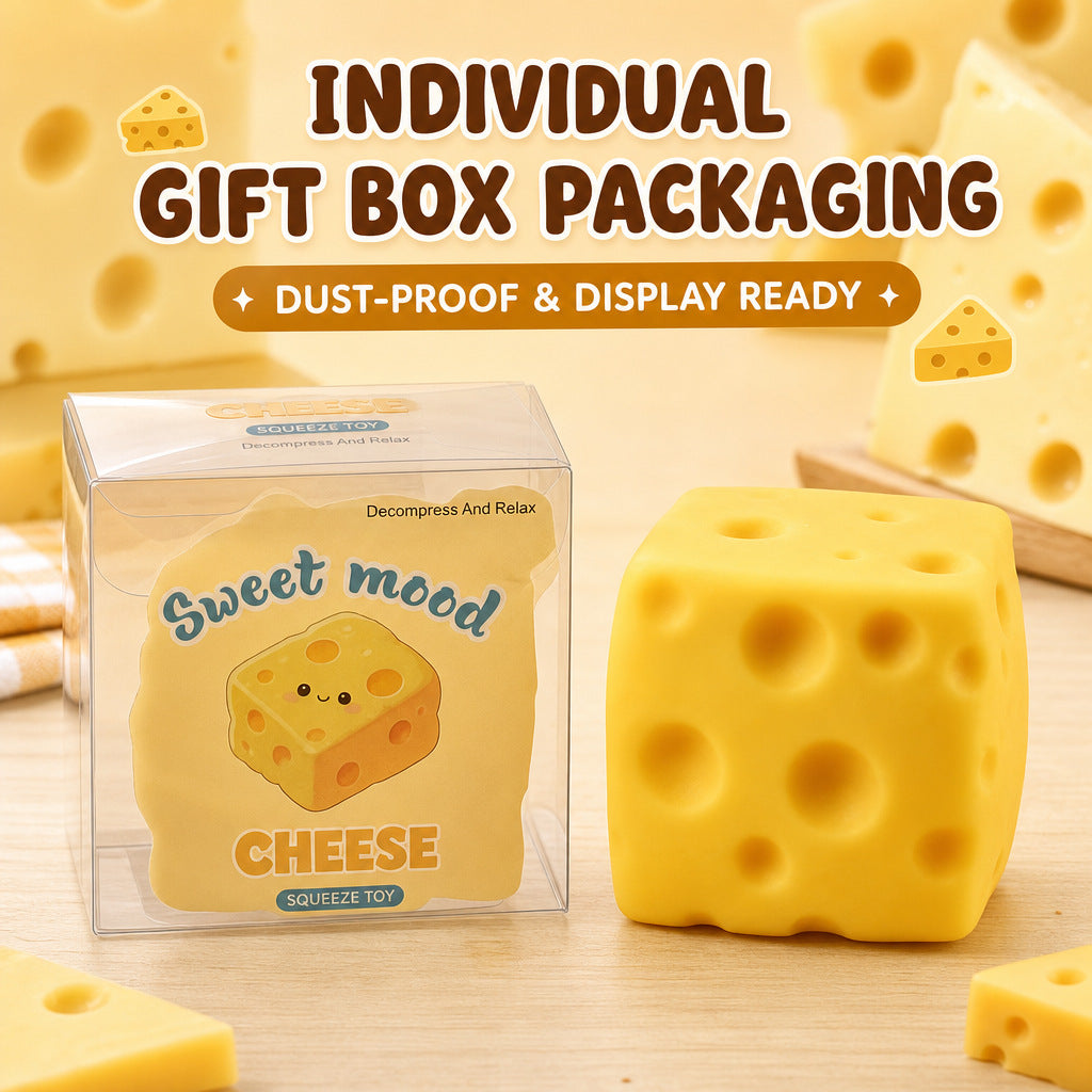 Warm Squishy Creamy Cheese Squishy – 5cm Slow Rising Stress Relief Toy