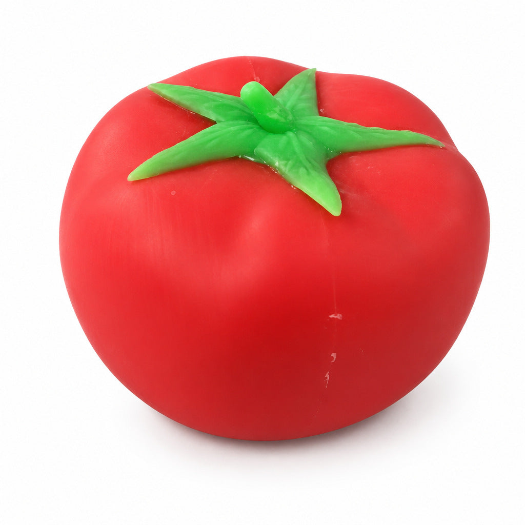 Warm Squishy Juicy Tomato Squishy โ Soft Slow Rising Food Sensory Toy