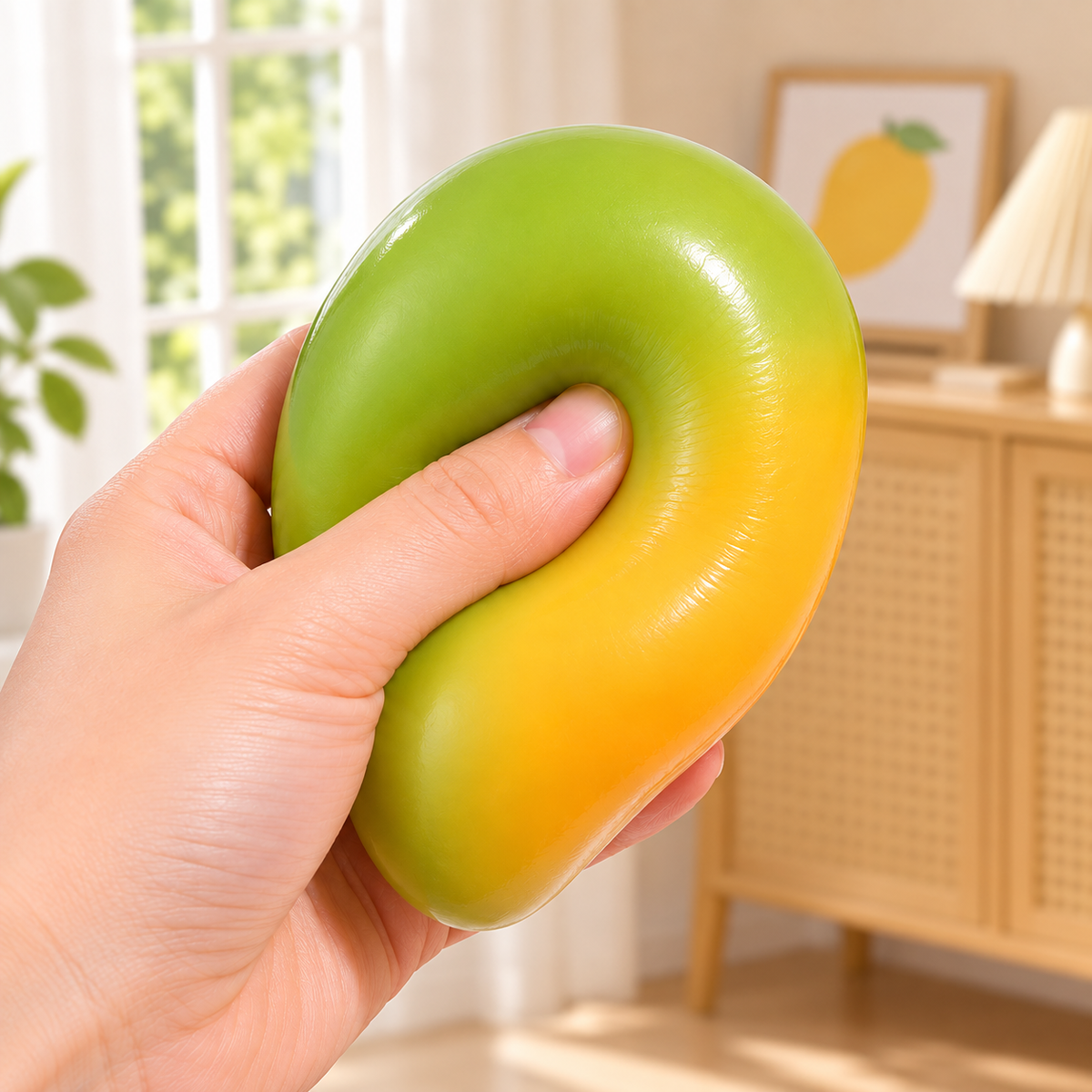 Color-Changing Crunchy Mango Squishy