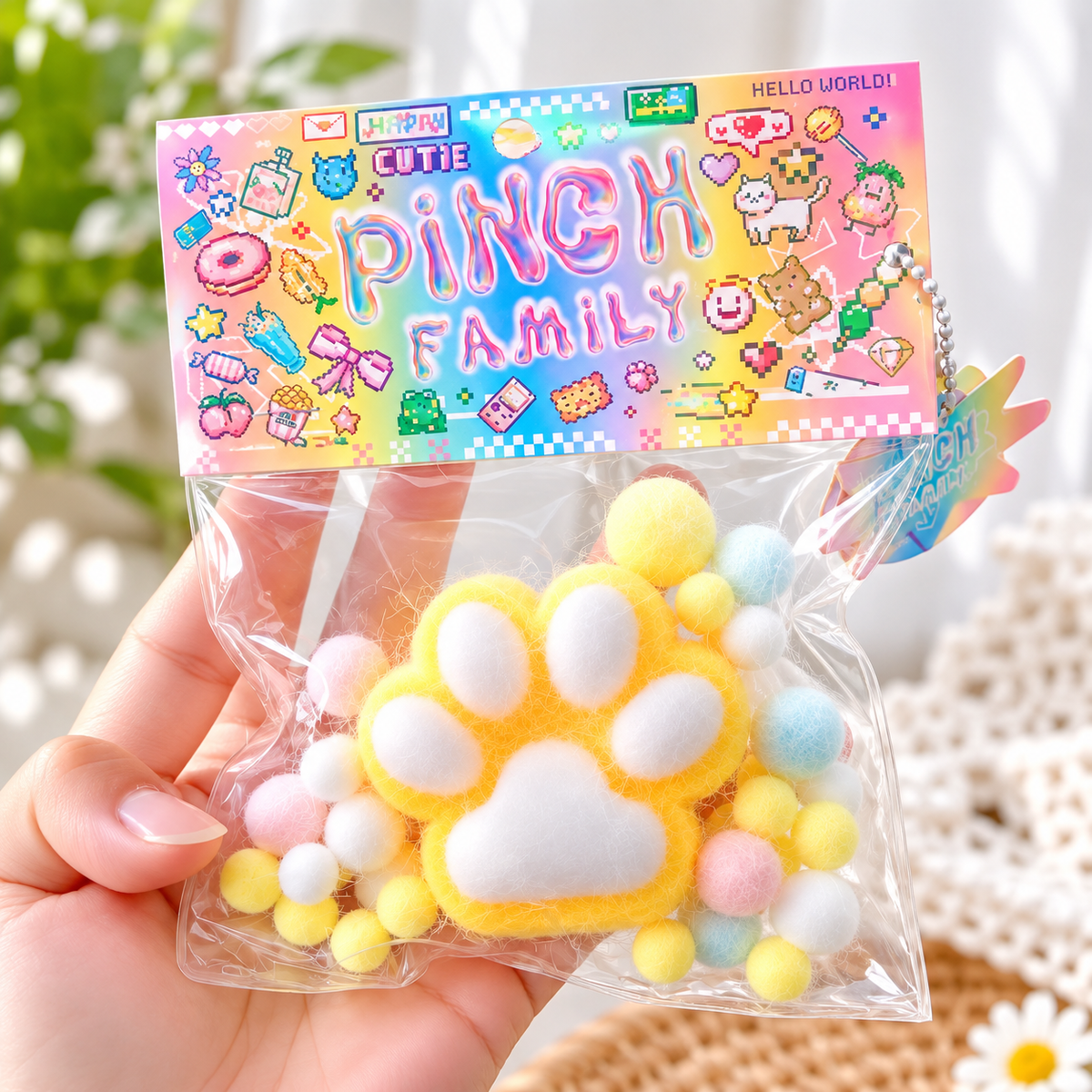 Little Fuzzy Cat Paw Squishy