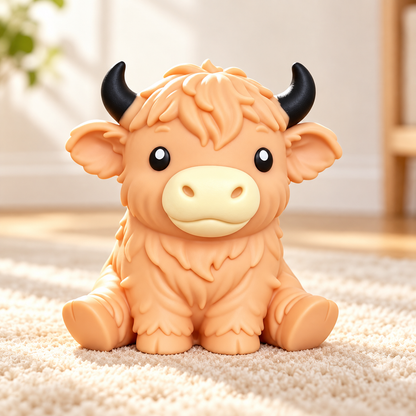Jumbo Highland Cow Squishy Toy
