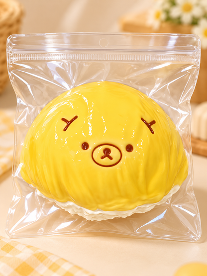Frozen Butter Durian Bear Squishy – Soft Slow-Rising Stress Relief Toy