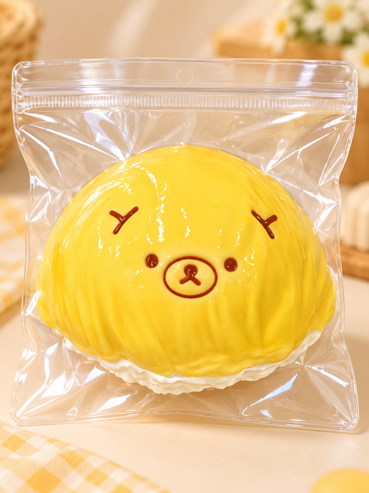 Frozen Butter Durian Bear Squishy – Soft Slow-Rising Stress Relief Toy