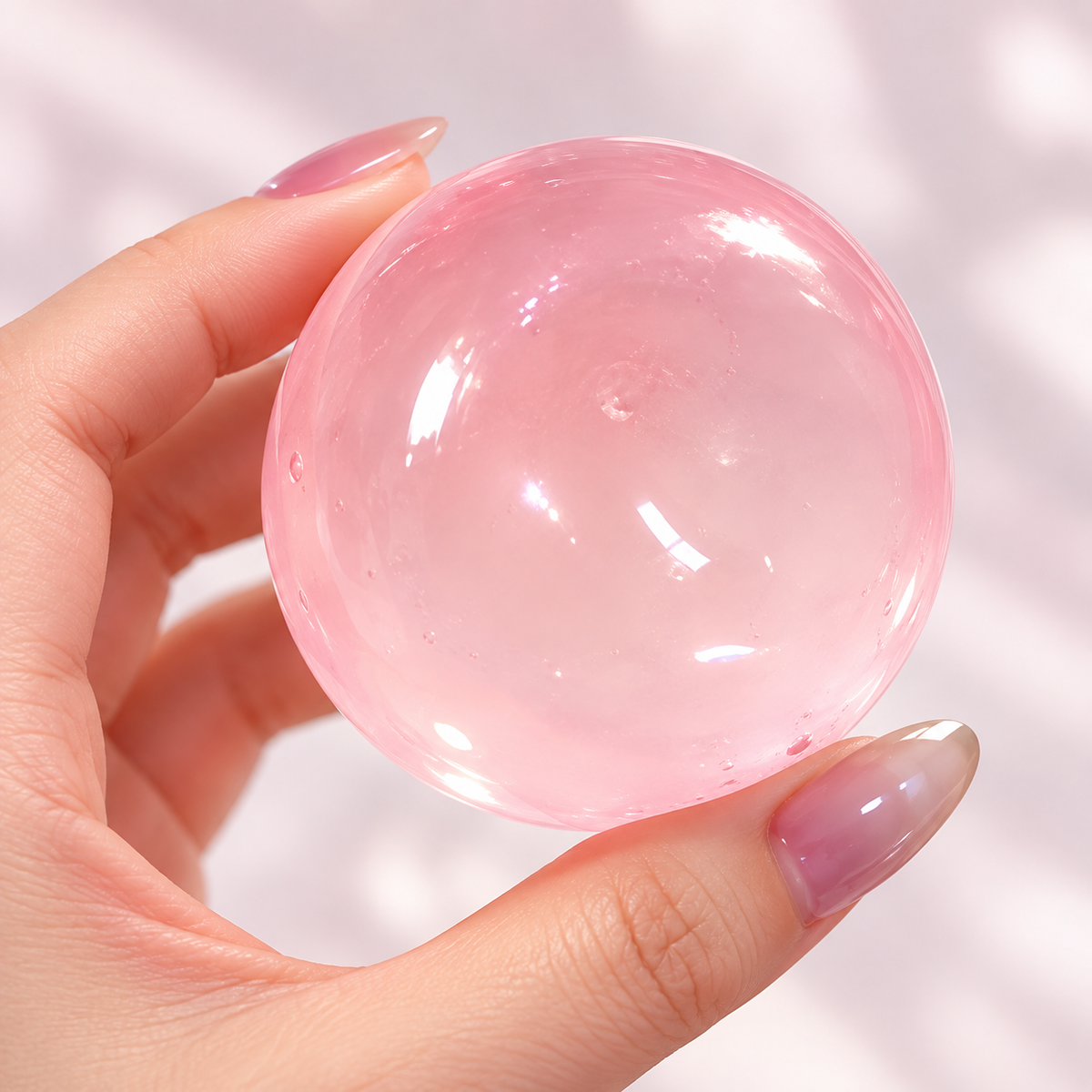 Crystal Pink Jelly Stress Ball