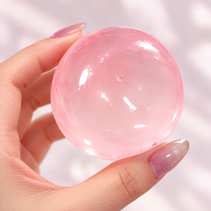 Crystal Pink Jelly Stress Ball