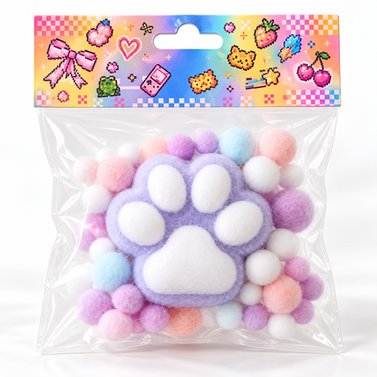 Little Fuzzy Cat Paw Squishy