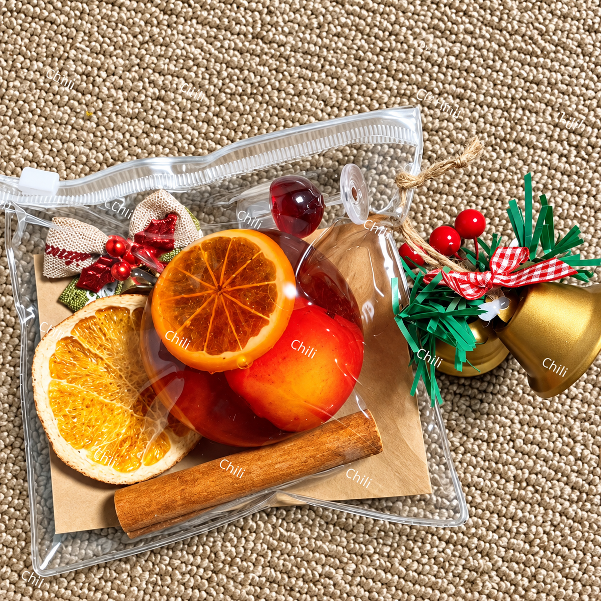 Authentic Chiboki Christmas Mulled Wine Squishy Gift Set – Holiday Spiced Orange Stress Toy