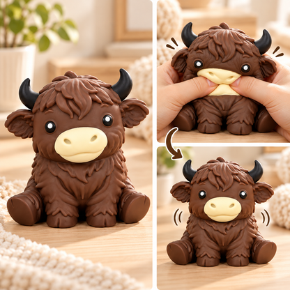 Jumbo Highland Cow Squishy Toy