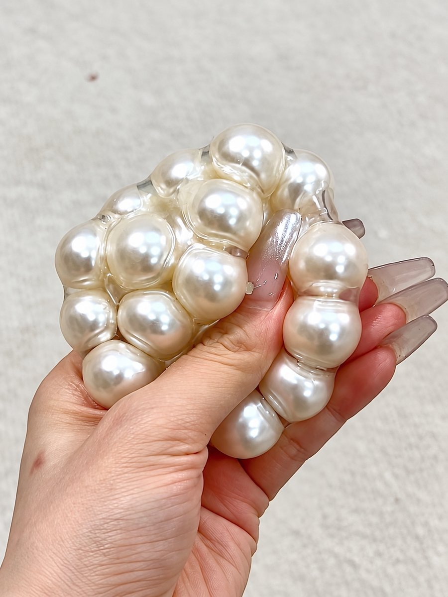 Chiboki Big Pebble Squishy Ball – Chunky Bead Texture Sensory Fidget Toy