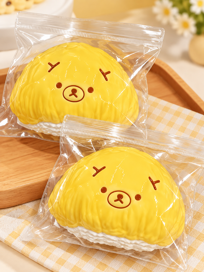 Frozen Butter Durian Bear Squishy – Soft Slow-Rising Stress Relief Toy