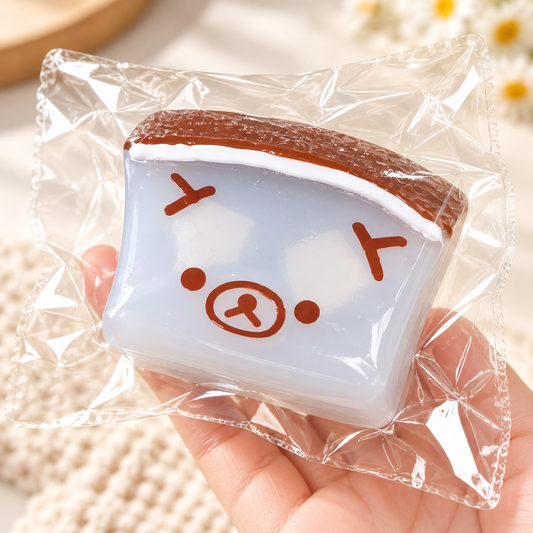 Frozen Butter Coconut Milk Bear Squishy – Soft Kawaii Stress Relief Toy