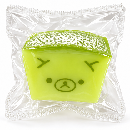Green Melon, Yellow Melon & Coconut  White Bear Squishy Toy