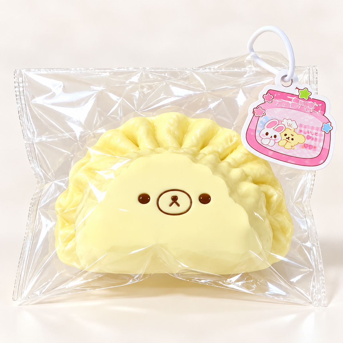 【Soft Butter】 Bear Dumpling Squishy – Available in 7 Colors