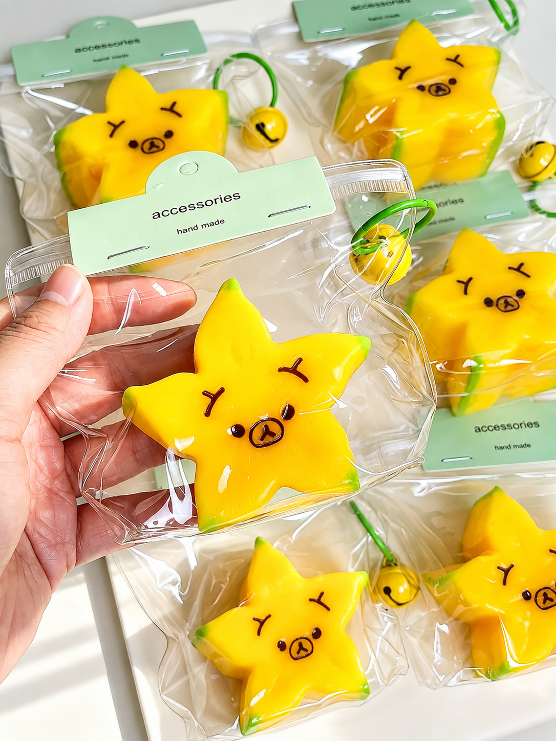 Frozen Butter Star Fruit Bear Squishy