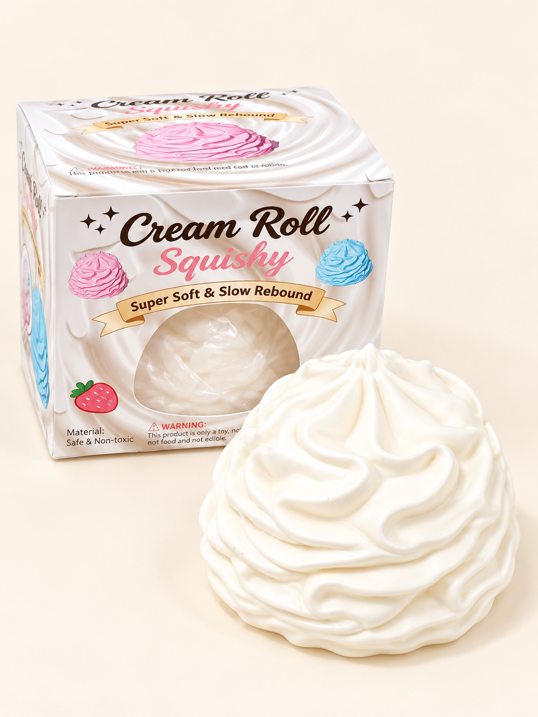 Whipped Cream Squishy Toy