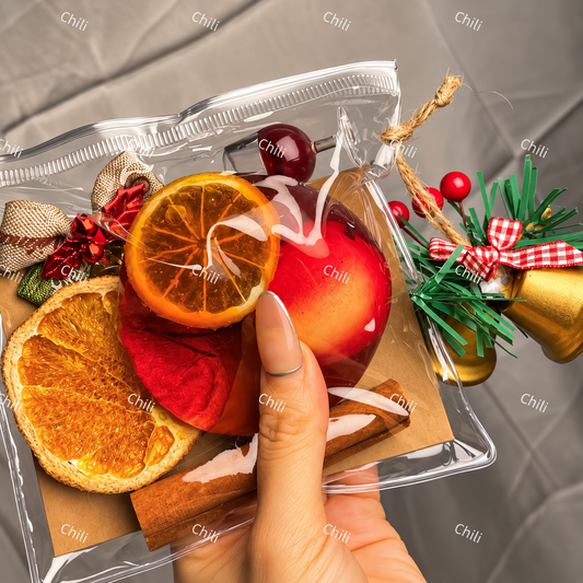 Authentic Chiboki Christmas Mulled Wine Squishy Gift Set – Holiday Spiced Orange Stress Toy