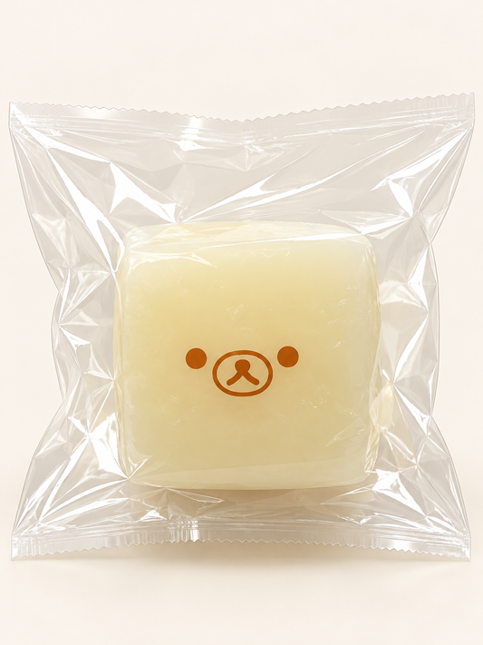 Frozen Butter Radish Cube Bear Squishy – Soft Slow-Rising Stress Relief Toy