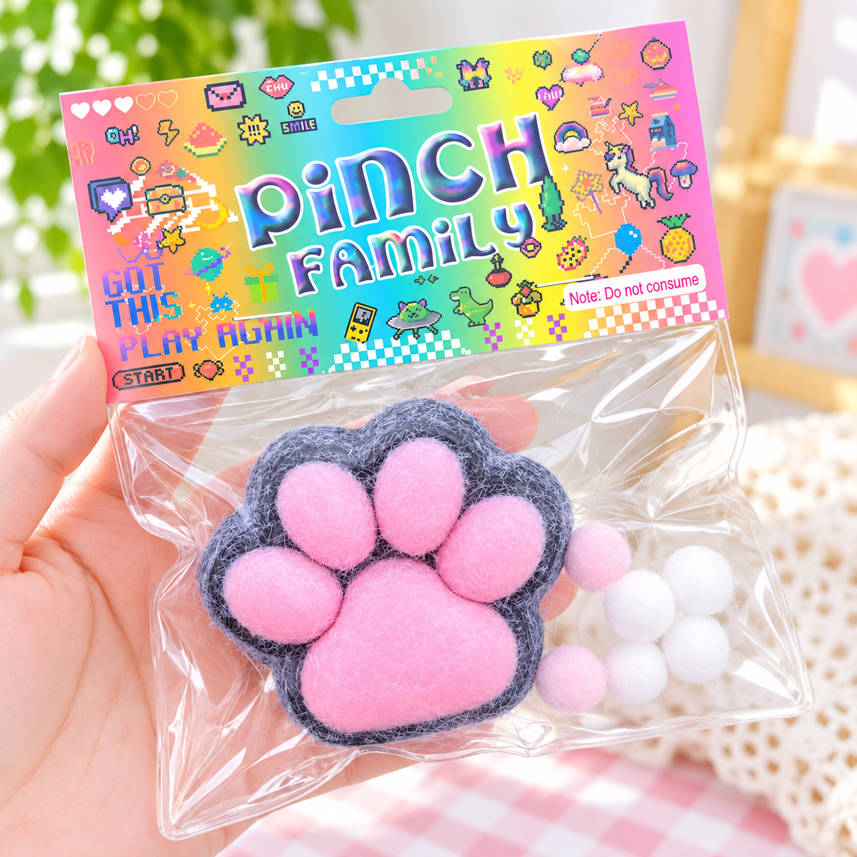 Little Fuzzy Cat Paw Squishy