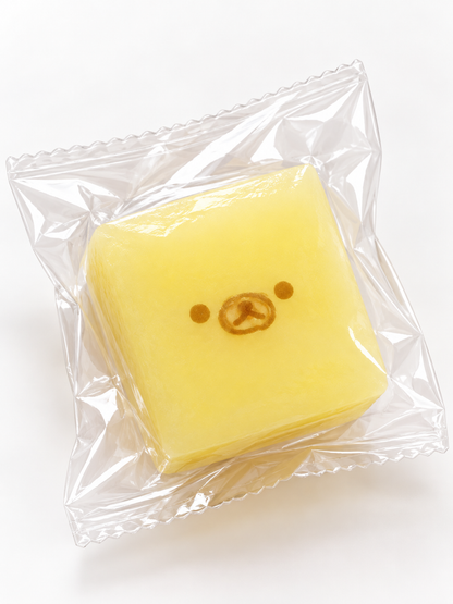 Frozen Butter Radish Cube Bear Squishy – Soft Slow-Rising Stress Relief Toy