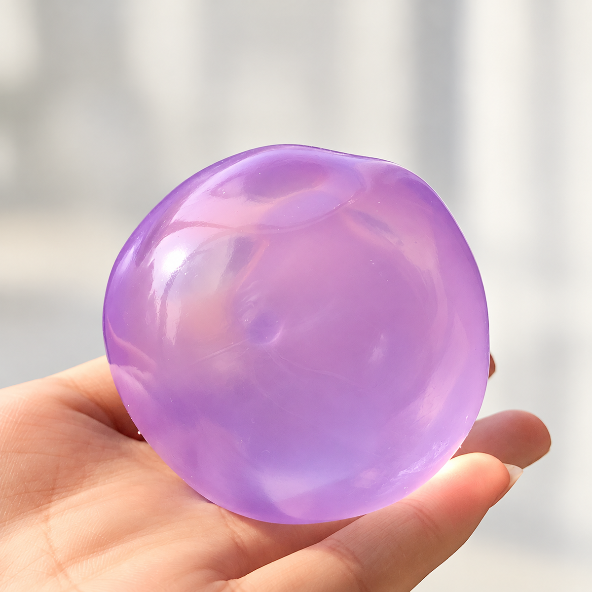 Crystal Pink Jelly Stress Ball