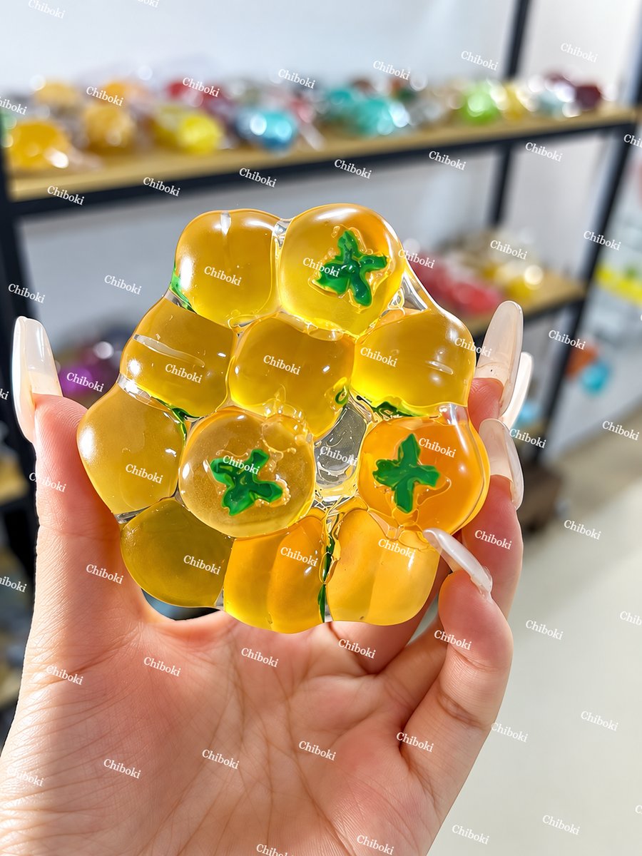 Chiboki Big Pebble Squishy Ball – Chunky Bead Texture Sensory Fidget Toy