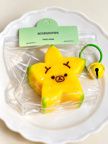 Frozen Butter Star Fruit Bear Squishy