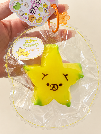 Frozen Butter Star Fruit Bear Squishy