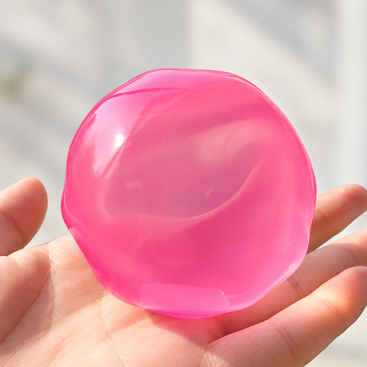 Crystal Pink Jelly Stress Ball