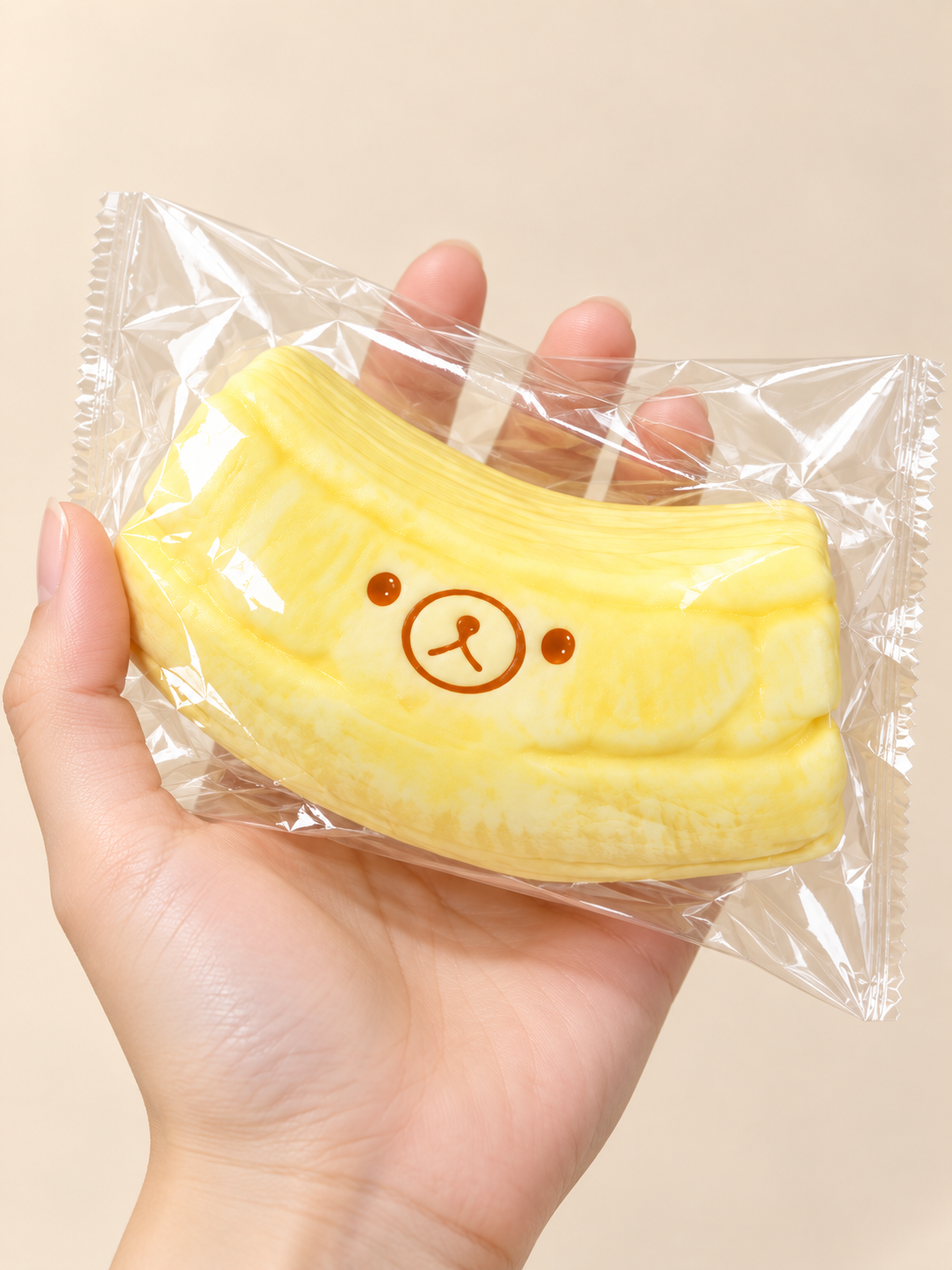 Frozen Butter Banana Bear Squishy Toy