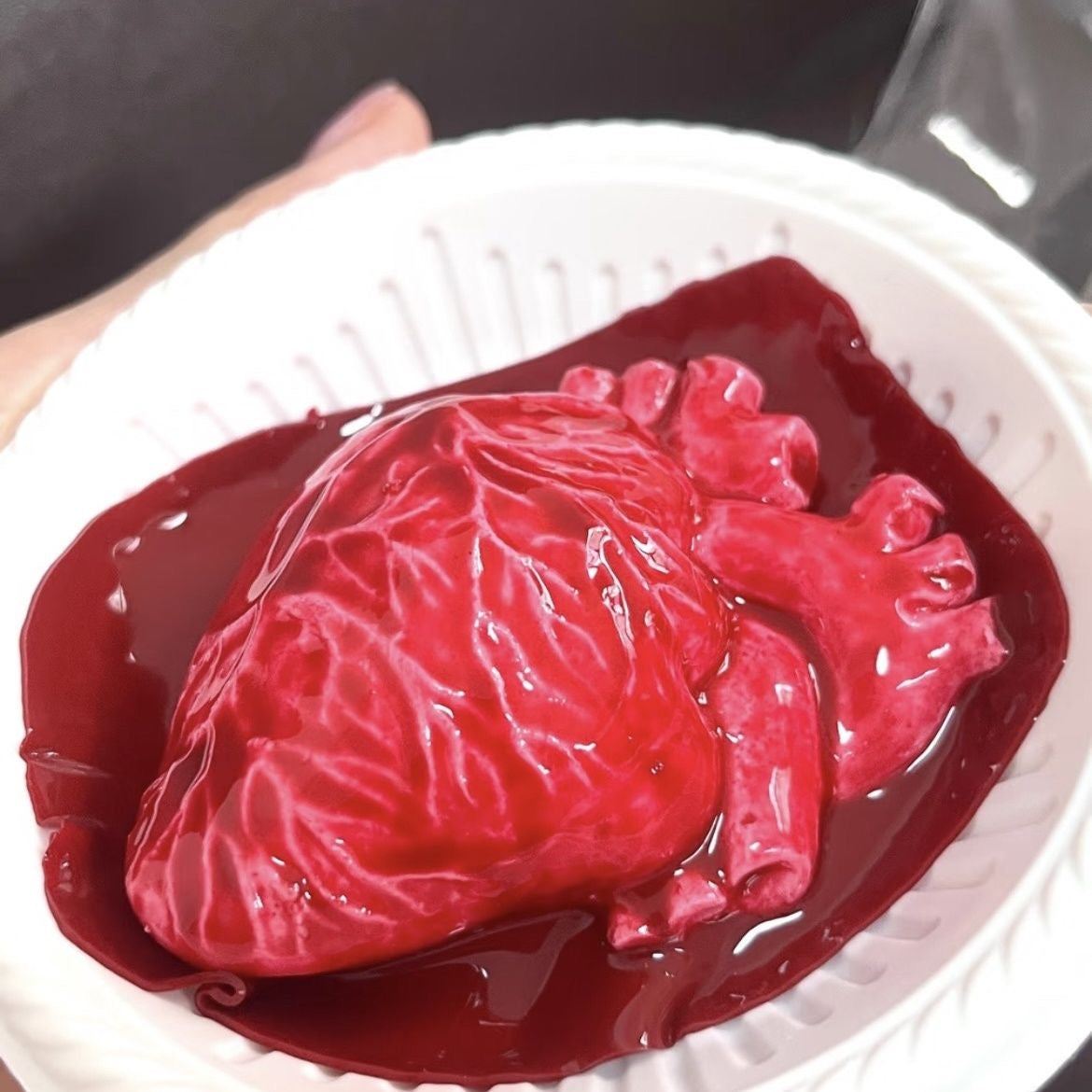 Realistic Anatomical Heart Squishy – Glossy Slow-Rising Sensory Toy