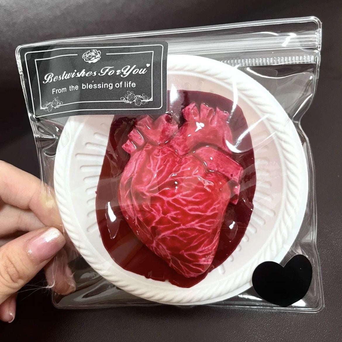 Realistic Anatomical Heart Squishy – Glossy Slow-Rising Sensory Toy